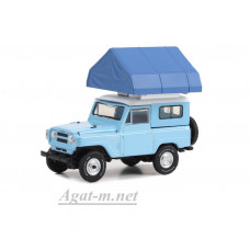 38050A-GRL NISSAN Patrol 4x4 60 series с палаткой 1969 Light Blue/White, 1:64